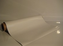 1000mm x 0.5mm White Gloss Vinyl Faced Magnetic Sheet 10M Roll