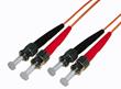 ST-ST Duplex Multimode 50/125 OM2 Fibre Patch Lead/Cord Orange 2m