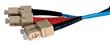 SC-SC Duplex Multimode 50/125 OM3 Fibre Lead/Patch Cord Aqua 3m