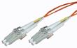 LC-LC Duplex Multimode 50/125 OM2 Fibre Lead/Patch Cord Orange 2m