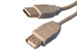 USB2 A Plug to A Socket Extension Cable 0.5m Beige