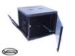 15u 600 Wall Rack Box Cabinet  & Vented Glass Door with Locking Side Panels