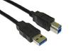 USB 3.0 Male-Male A-B Cable 2m Black