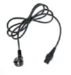 C13 IEC Lock to R/A Schuko Plug Black 3m Lead