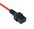 C19 IEC Lock to C20 IEC Orange 2m Lead