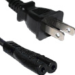 USA 2-Pin - Figure 8 (C7) Power Lead 2m