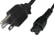 USA 3-Pin to IEC (C5) Clover Leaf Power Cord 2m