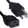USA 3-Pin - IEC (C19) Female Cable 2m
