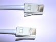 UK Telephone Cable 6 Way M-M 1m