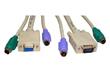 3 in 1 KVM Cable Female to Male SVGA 3m