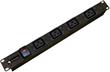 6 Way 1U Horizontal C19 IEC PDU c/w LSZH 3mt 13A UK plug