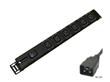 6 Way Vertical C19 IEC PDU c/w LSZH 3mt IEC C20