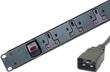 6 Way Horizontal 1U PDU c/w C14 Plug LSZH