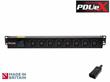 8 Way Vertical Click Locking IEC C13 Lockable PDU C14