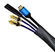 50m Black 8-17mm Braid Sleeving Halogen Free