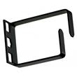 1U single loop cable management bracket 60mm Black