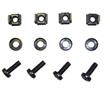 50 Pack Black Cage Nuts / Washers / 6mm Screws M6