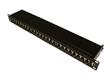 24 Port Cat6 Shielded STP Right Angled Patch Panel 1U