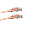 Secure-it Cat5e UTP Locking RJ45 Patch Lead Orange 0.5m