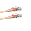 Secure-it Cat6 UTP Locking RJ45 Patch Lead Orange 2m