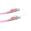 Secure-it Cat6 UTP Locking RJ45 Patch Lead Pink 1m