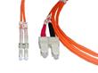 LC-SC Duplex Multimode 62.5/125 OM1 Fibre Lead/Patch Cord Orange 0.5m