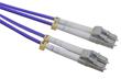 LC-LC Duplex Multimode 50/125 OM3 Fibre Lead/Patch Cord Violet 1m
