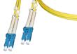 LC- LC Duplex Singlemode 9/125 OS1 Fibre Lead/Patch Cord Yellow 0.5m