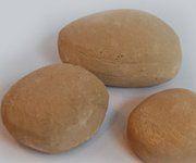 Living Flame Gas Fire Pebbles &#45; Solid Beige &#45; 60mm Length