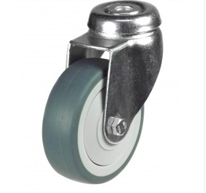 Institutional Apparatus Bolthole Castor Grey Rubber Wheel