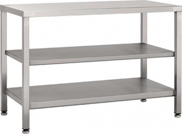 2 Tier Solid Shelf Table