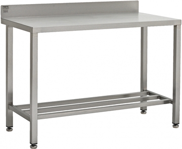 Table with Multibar Shelf & Rear Upstand
