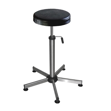 Stainless Steel Swivel Stool with Polyurethane Seat