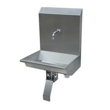 One Station Stainless Steel Wash Trough - Knee Operated