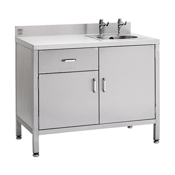 Inset Basin Sink with Storage Cupboard 1200mm Wide