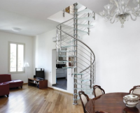 Ice Blue Glass Staircase