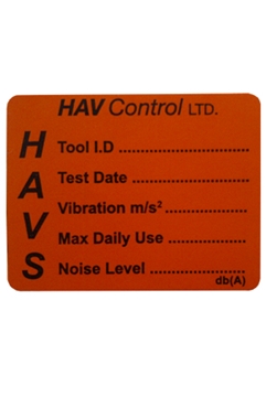 Write & Seal HAV Warning Labels