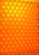 Orange Honeycomb Panel