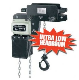 Yale YLLHP/G Ultra Low Headroom Chain Hoist with Push or Geared Trolley