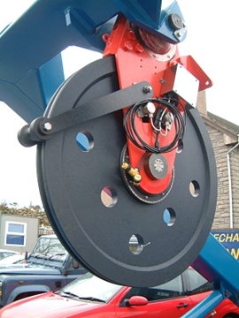 Hand drive and power drive marine cable reels