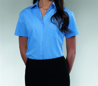 Russell Ladies Short Sleeve Poplin Shirt