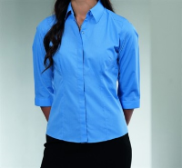 Russell 3/4 Sleeve Poplin Shirt