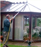 Conservatory cleaner & solar panel cleaner