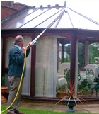 DIY conservatory window washing