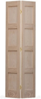 Shaker 4 Flat Panelled Oak Bi-Fold Door