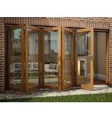 Engineered Oak Veneered Bi-fold Doors Sheffield