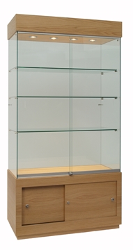 Glass display cabinets