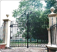 Large Victorian Wrought Iron Gates