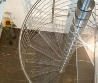 North London Glass Spiral Stairs
