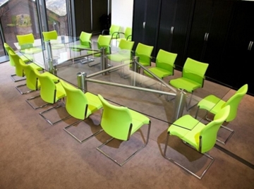 Dual Ultimate Glass Boardroom Table